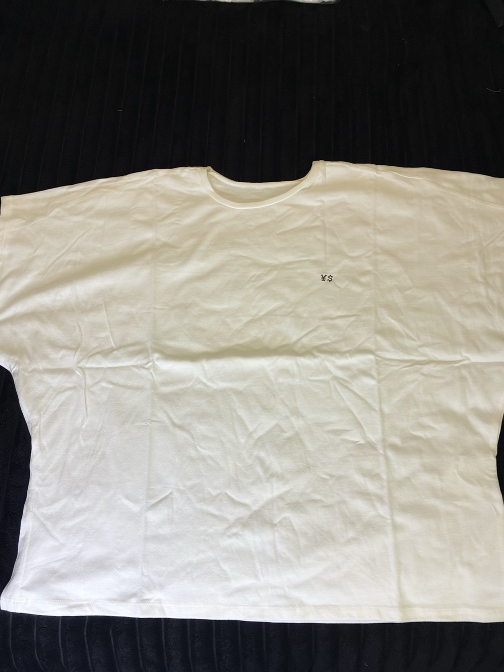 Yeezy White Short-Sleeve Crewneck Tee with Minimal Chest Logo